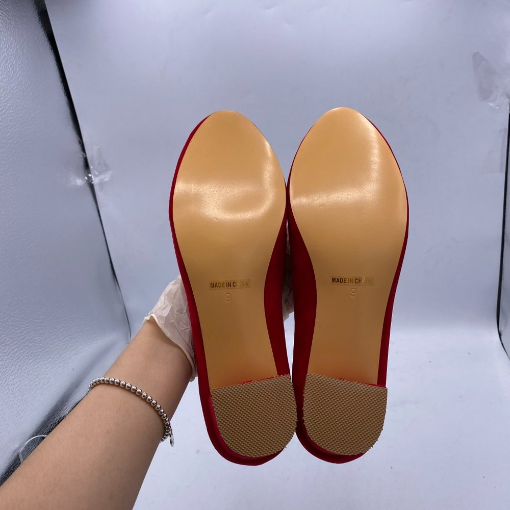 FSJ Chunky Cute Dress Shoes Scalloping Round Toe - Picture 7 of 10